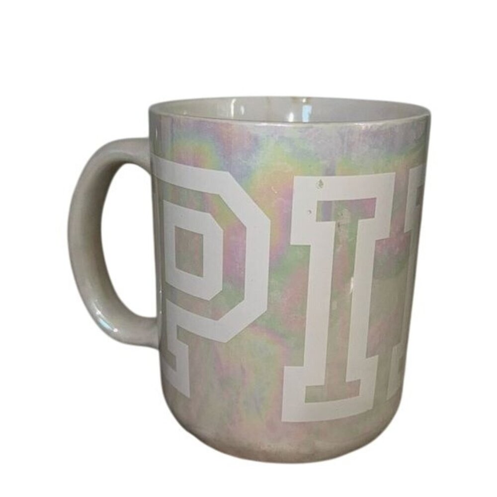 PINK Iridescent Jumbo Ceramic Mug